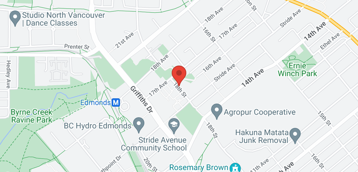map of 12 7520 18TH STREET